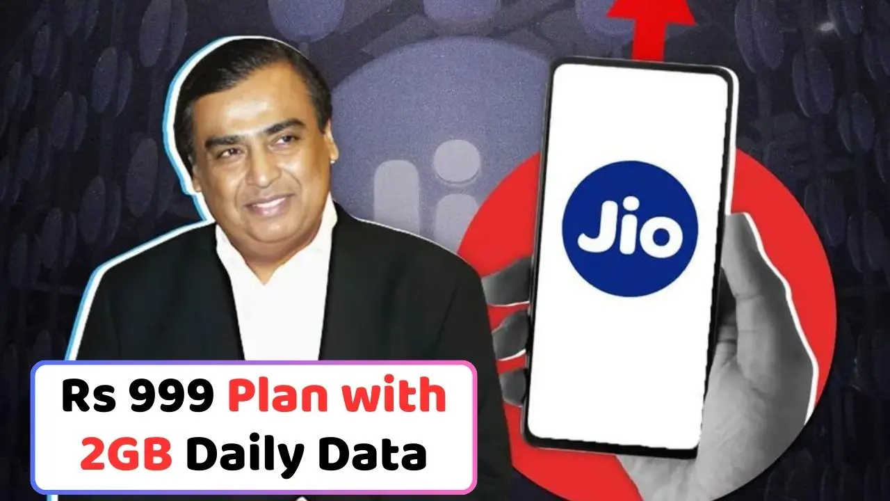 jio Rs 999 Plan with 2GB Daily Data